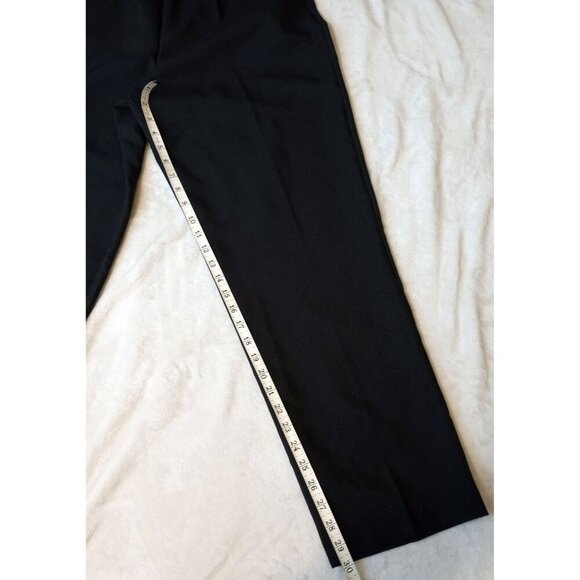 Blair Womens Straight Leg Pull On Pants Black Elastic Waist 18 with pock… - Picture 3 of 11